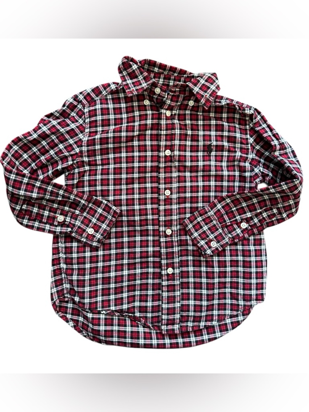 Polo Ralph Lauren Boys Plaid Button Down Shirt Long Sleeve